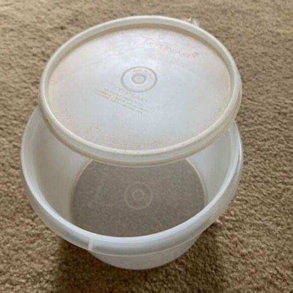 Tupperware 263-25 Sheer Canister Container With 238-29 Lid - Picture 1 of 9